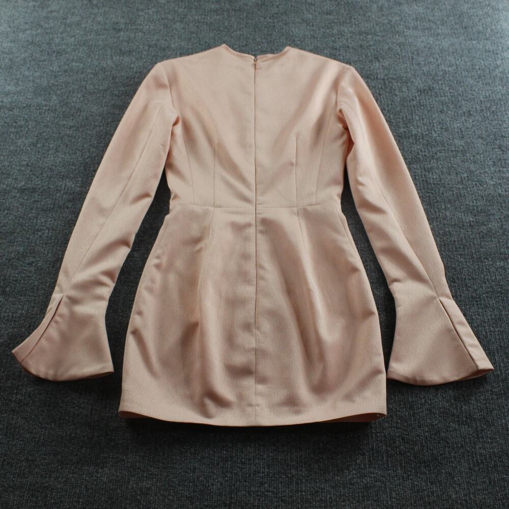 House of CB Blush Pink Long-Sleeve Mini Dress - Picture 8 of 14